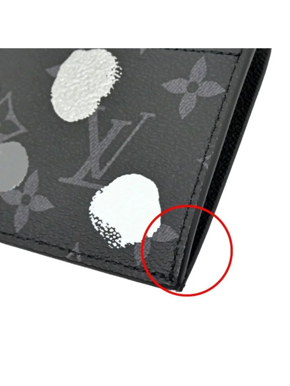 Louis Vuitton Fragment Case Monogram Eclipse LV Yk Yayoi Kusama Black Coin Card
